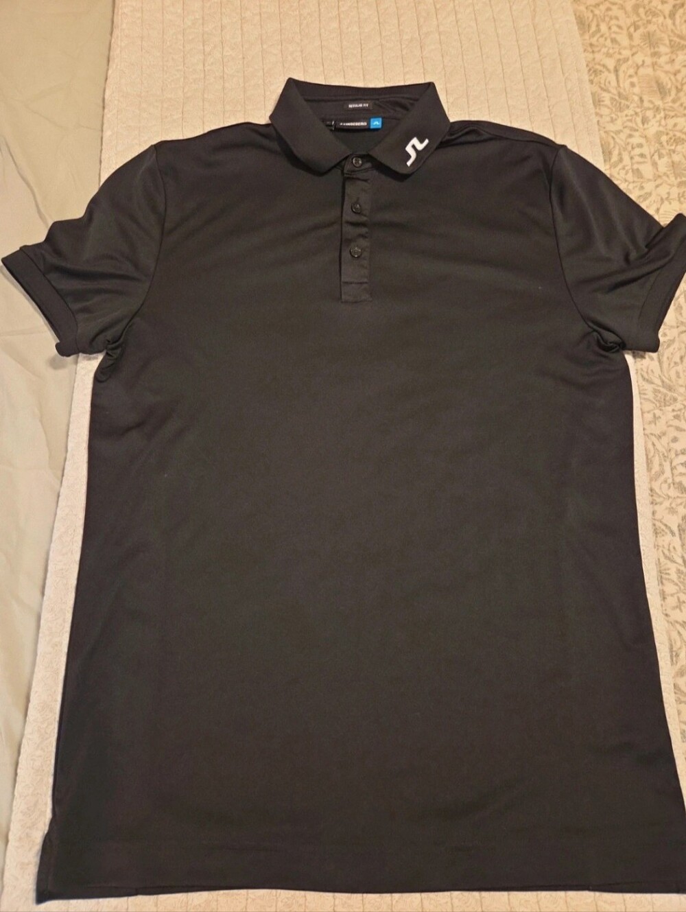 J.Lindeberg Black Men’s Performance Polo
